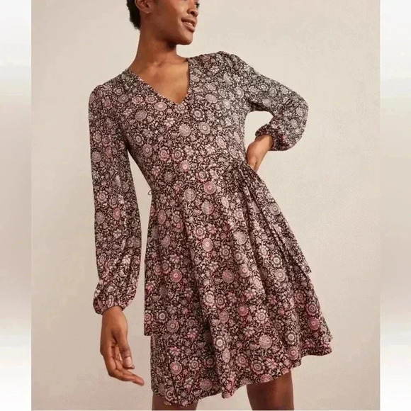 Boden Tiered Mini Jersey Dress size us 6P - Picture 1 of 14